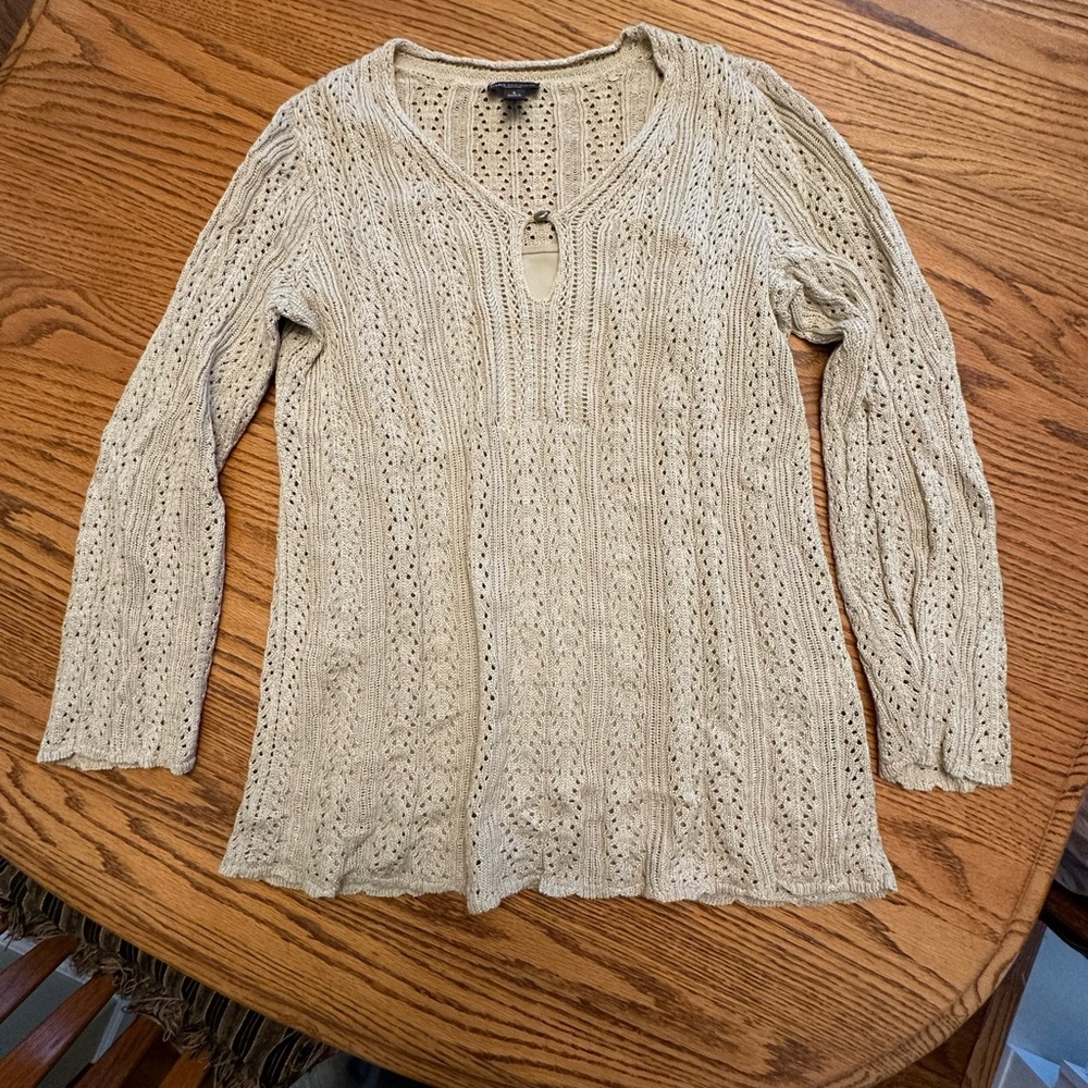 Sweater top with attached cami
